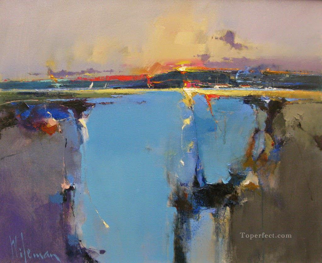 Sunset over the Loch II abstract seascape Oil Paintings